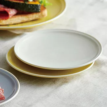 【日本Aito製作所】美濃燒｜典雅素色 陶瓷淺盤14cm ‧ 珍珠白