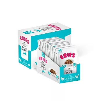 Eries 伊瑞思 ｜益生元貓 主食餐包系列_ 雞、鮪、鴨三拼｜24入*85g
