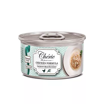 Cherie 法麗 - 招牌微湯汁系列｜天然嫩雞佐糙米｜箱購優惠｜ 80gx24(效期至2026/6/21)