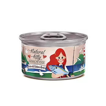 Natural Kitty 自然小貓 - 無膠肉湯系列 鮪魚佐雞肉魚湯｜80g
