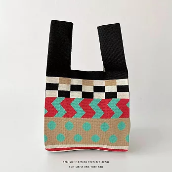 【JP生活館】韓國小眾設計針織編織個性百搭手提包＊ 軍綠水藍