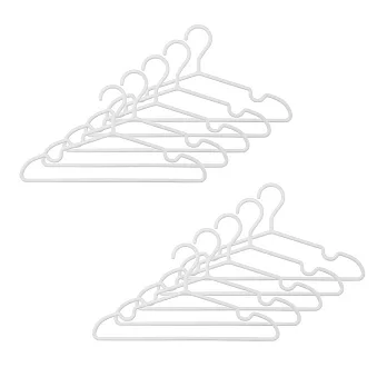 【MUJI 無印良品】再生聚丙烯衣架/10入