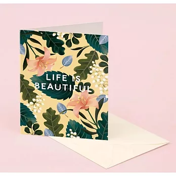 【 Clap Clap 】Life Is Beautiful Card 生日卡 #GM17