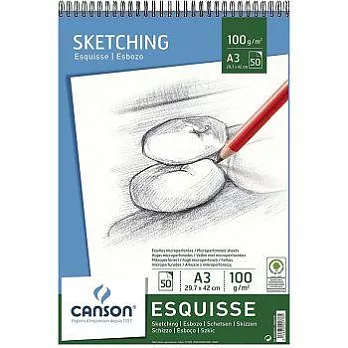 CANSON 素描用紙 50張入/29.7*42cm-A3/100gsm