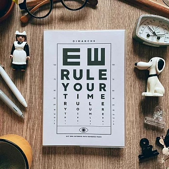 Rule Your Time 頁碼筆記本 v.4  [常規白]