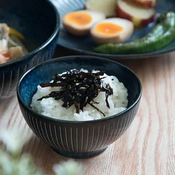 【日本Yamani】美濃燒｜藍染十草 陶瓷 餐碗320ml