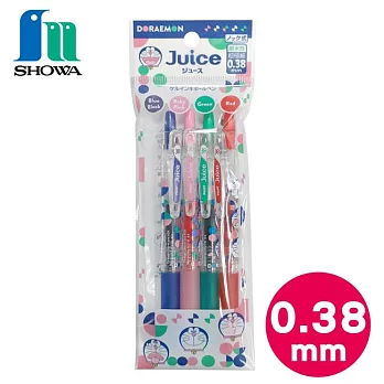 【日本正版授權】哆啦A夢 Juice 果汁筆 0.38mm 日本製 原子筆 小叮噹