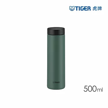TIGER虎牌 夢重力超輕量旋蓋不鏽鋼保溫杯 500ml(MMZ-W050) 鼠尾草綠