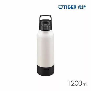 TIGER虎牌 抗菌加工大容量運動型不鏽鋼保冷瓶1.2L(MTA-B120) 鷲白色