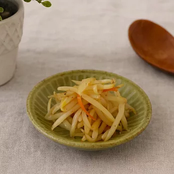 【日本Minoru】Tetote窯燒 陶瓷小皿9.6cm ‧ 橄綠