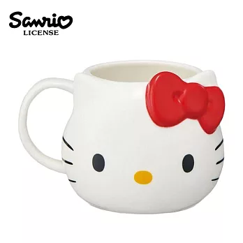 【日本正版授權】三麗鷗 陶瓷 馬克杯 390ml 咖啡杯 - 凱蒂貓