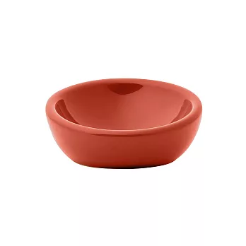 【MUJI 無印良品】【網購限定】炻器寵物碗/大/橘