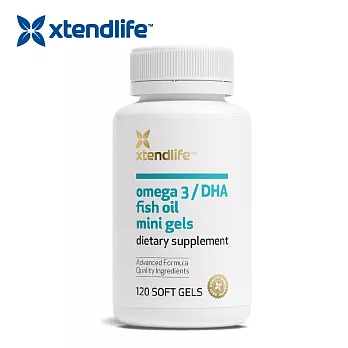 【壽滿趣】xtendife紐西蘭高DHA頂級濃縮魚油膠囊迷你/兒童版(120粒)(到期日2026/09/30)