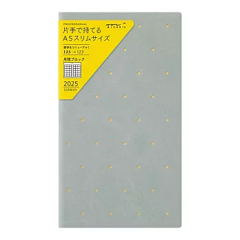 MIDORI PROFESSIONAL DIARY 2025手帳月間(A5)- 星星