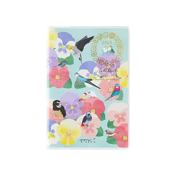 MIDORI POCKET DIARY 2025手帳迷你(月間)- 小鳥