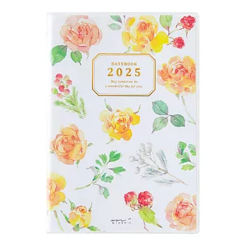 MIDORI POCKET DIARY 2025手帳(月單週)B6- 鄉村花漾