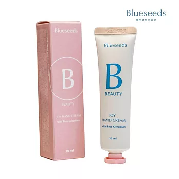 【Blueseeds】玫瑰天竺葵柔嫩護手霜30ml(盒)