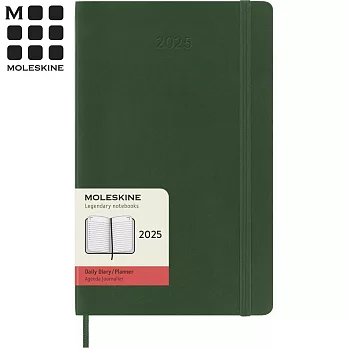 MOLESKINE 2025日記手帳12M 軟皮-L型綠