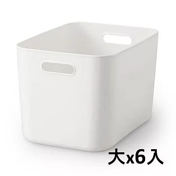 [MUJI無印良品]軟質聚乙烯收納盒/大(6入)