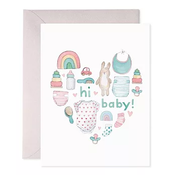 【 E.Frances 】Baby Heart Greeting Card 寶寶卡 #BA521