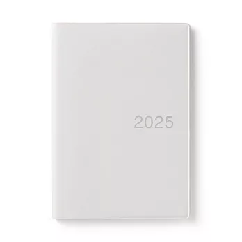 【MUJI 無印良品】月間筆記本/2024年12月開始/白灰.B6