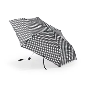 【MUJI 無印良品】聚酯纖維晴雨兩用折傘 黑格紋