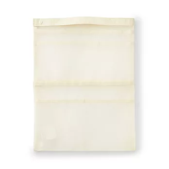 【MUJI 無印良品】尼龍網眼袋內袋/縱型.A4尺寸用.象牙白