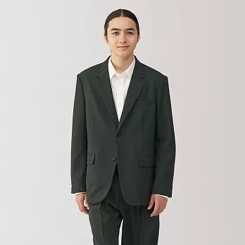 【MUJI 無印良品】男不易起皺彈性外套 XL 深灰