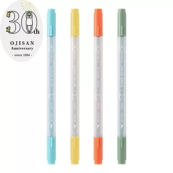 MIDORI 歐吉桑30周年 水性兩用著色筆組