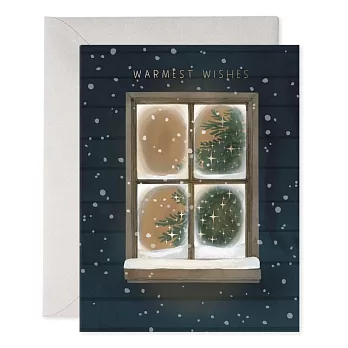 【 E.Frances 】Frosty Window Holiday Card 聖誕卡 #HO879