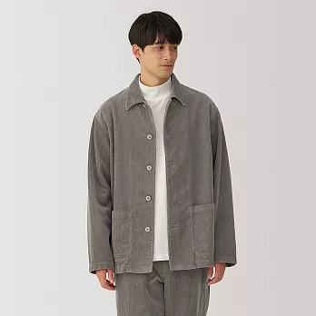 【MUJI 無印良品】男吉貝木棉混燈芯絨外套 M 摩卡棕