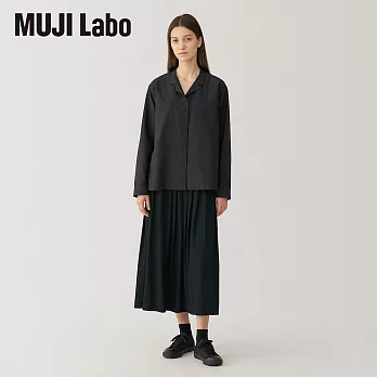 【MUJI 無印良品】MUJI Labo女針織打褶裙 M 黑色