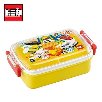 【日本正版授權】TOMICA 單層便當盒 日本製 450ml 分隔便當盒/可微波飯盒 多美小汽車