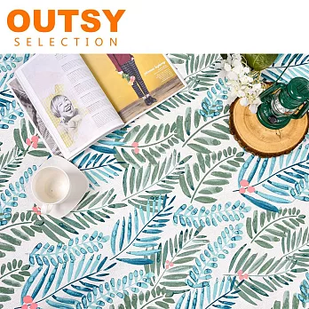 OUTSY台灣限量花色點點綁帶輕量野餐墊 綠林與果