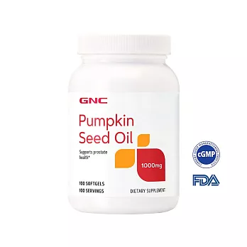 【GNC健安喜】南瓜籽油膠囊食品100粒(男性滋補強身/私密生理保健)
