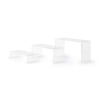 【MUJI 無印良品】壓克力ㄇ字展示架/寬型.3入組