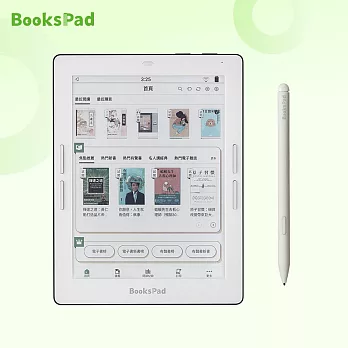 (預購) 博客來【BooksPad】7.8吋+白色觸控電磁筆 | 兩件優惠組 (限量)