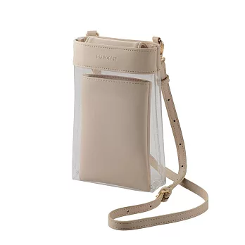 ELECOM MAPOCHE透明側背包/手機包- 白