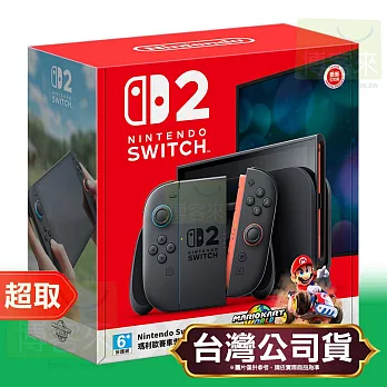 任天堂《主機》Nintendo Switch 2 主機 / 淺藍色&淺紅色手把 +《瑪利歐賽車 世界》主機組合 ⚘ Nintendo Switch ⚘ 台灣公司貨