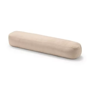 【MUJI 無印良品】柔軟多用途靠枕/長型 /淺米
