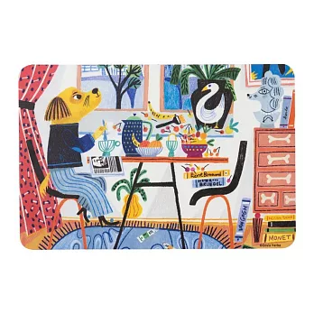 翡冷翠文創波隆那吸水地墊《早安(狗)》