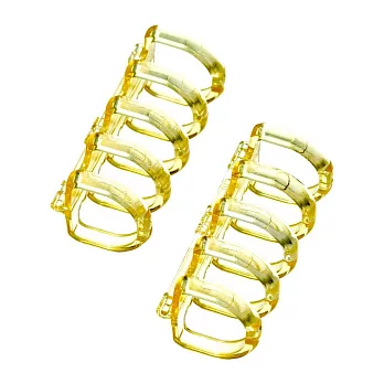 【日本Mark’s】PapiKnot 5孔活頁環2入 ‧ 檸檬黃