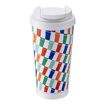 [星巴克]BEAMS方格旗不鏽鋼杯