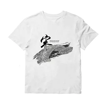 翡冷翠文創藝術T恤｜《宋-虹橋》(S-XL) L 白色