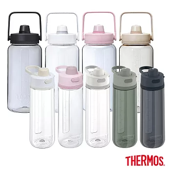【THERMOS膳魔師】輕水瓶+輕水瓶 超值兩件組(TP4329+TP436)
