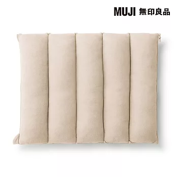 【MUJI 無印良品】可拼接柔軟多用途靠枕 /淺米