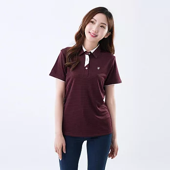 【遊遍天下】女款抗UV吸濕排汗速乾機能POLO衫(GS1036) M 緹花紅