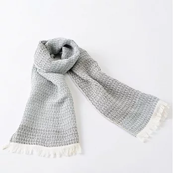 【日本ORIM今治毛巾】美濃和紙 透氣流蘇圍巾 ‧ 靛藍