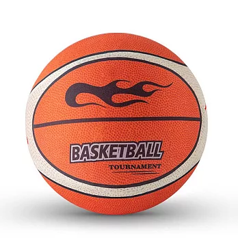 【ROAR】高彈靜音籃球 升級款火焰布套靜音球 室內無聲拍拍球 24cm 橘色