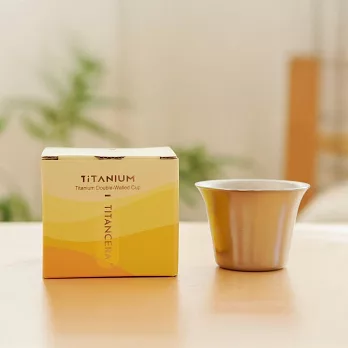 鈦工坊TiKOBO｜純鈦雙層小茶杯_74ml